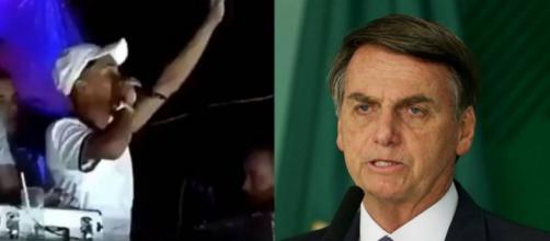 Funkeiro profere palavras ofensivas e ameaçadoras ao presidente Jair Bolsonaro (Reprodução/Facebook)