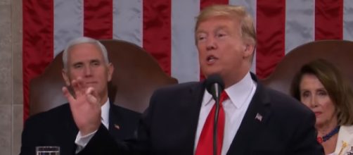 In 2nd State of the Union, Trump says 'walls work,' announces next NK summit. [Image source/ABC News YouTube video]