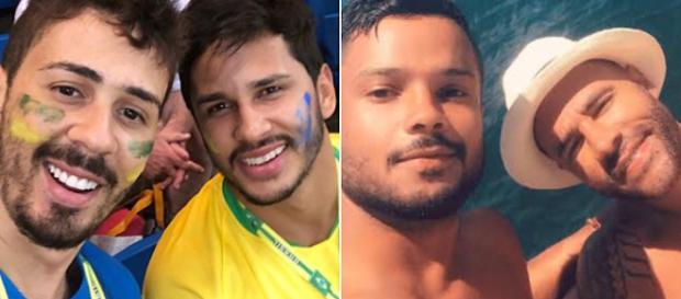 Carlinhos e Rodrigo apresentaram seus companheiros nas redes sociais. (Foto Reprodução) Carlinhos e Rodrigo apresentaram seus companheiros nas redes sociais. (Foto Reprodução)