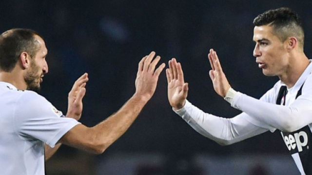 Giorgio Chiellini e Cristiano Ronaldo (sito: Foxsport.it)