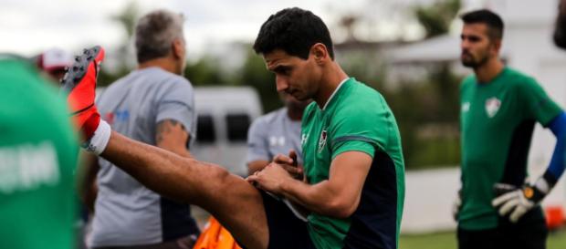 Ganso treinou pela primeira vez com os demais companheiros (Divulgação/Twitter/@FluminenseFC) Ganso treinou pela primeira vez com os demais companheiros (Divulgação/Twitter/@FluminenseFC)