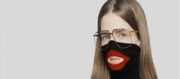 What were they thinking? Even the model looks unhappy to wear the jumper. [Image News Live Now/YouTube What were they thinking? Even the model looks unhappy to wear the jumper. [Image News Live Now/YouTube