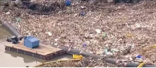 Seal Beach littered with trash after series of storms. [Image source/ABC7 YouTube video] https://www.youtube.com/watch?v=qIP6_nCTRdk
