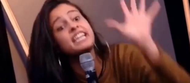 Hana se descontrola no RedeBBB (Reprodução Gshow) Hana se descontrola no RedeBBB (Reprodução Gshow)