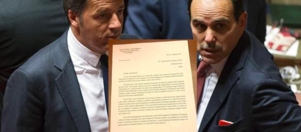 Matteo Renzi ed il senatore Marcucci Matteo Renzi ed il senatore Marcucci