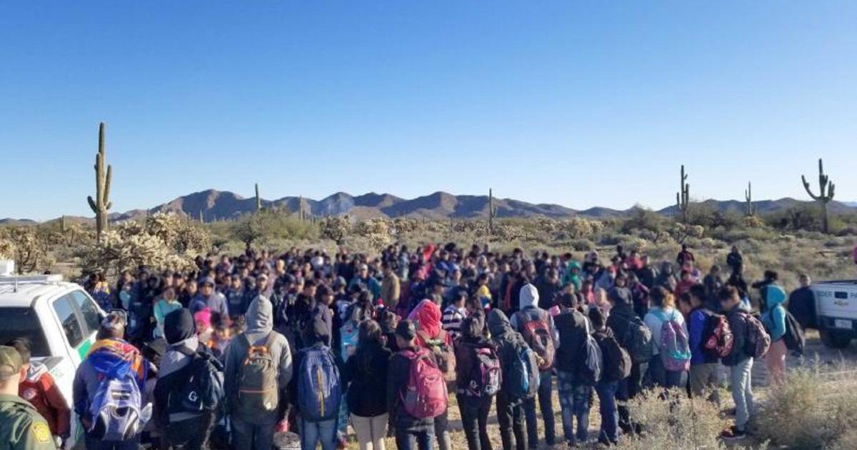 Border Agents Apprehend Central American Group Crossing Illegally On Southern Border 