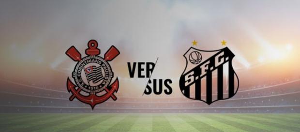 Corinthians x Santos ao vivo (Reprodução Arena Corinthians) Corinthians x Santos ao vivo (Reprodução Arena Corinthians)