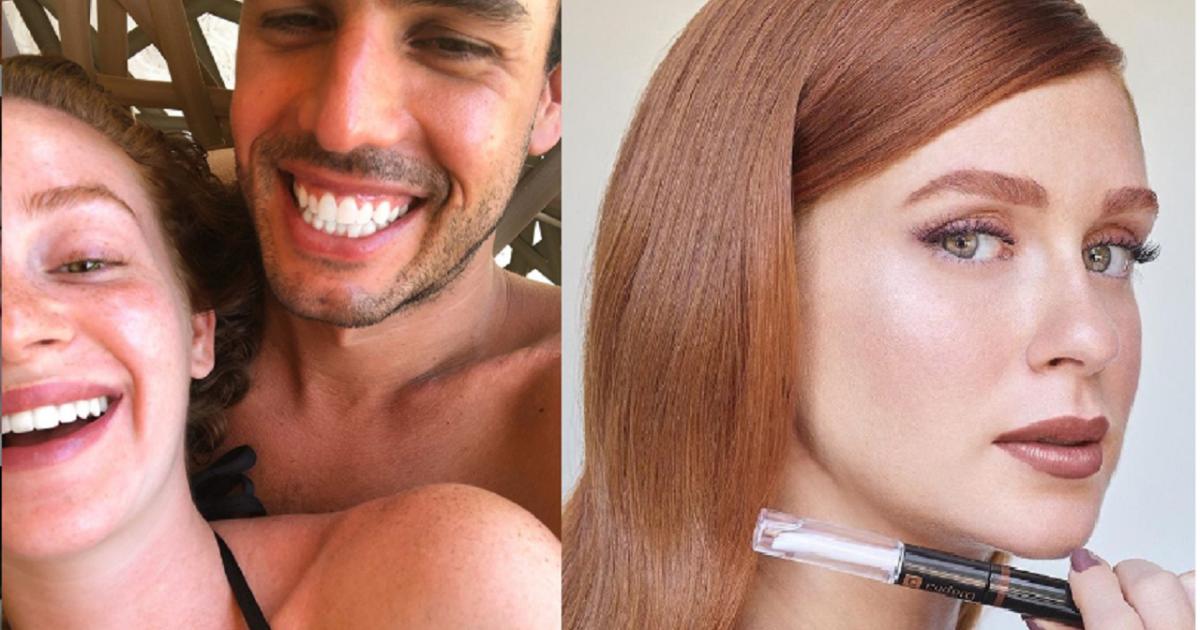 Marido de Marina Ruy Barbosa posta foto da atriz sem maquiagem