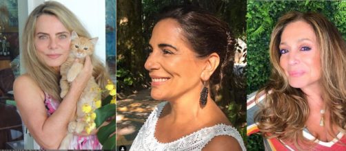 Bruna Lombardi, Glória Pires e Susana Vieira. (Reprodução /Instagram - Montagem/ Telma Myrbach)