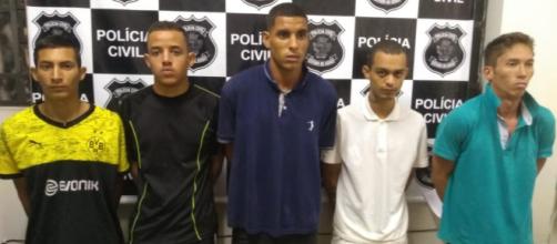 Cinco acusados foram presos após matarem suspeito. (Divulgação/Polícia Civil)