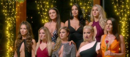 The Rose Ceremony gets intense as Alex stuggles to send girls home (Image credit: The Bachelor UK/ Channel 5)