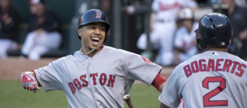 Fresh off winning American League MVP, Mookie Betts is on track for a Hall of Fame career. [Image Source: Flickr | Keith Allison]