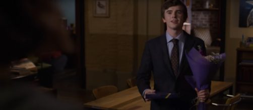 Shaun has a when Lea comes home, but not for her, on The Good Doctor Season 2 finale. [Image source: ABC-YouTube]