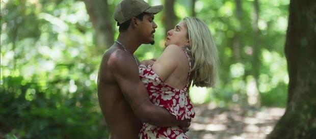 Fabim (Marcello Melo Jr.) em cena com Marilda (Letícia Spiller) em O Sétimo Guardião (Reprodução/TV Globo) Fabim (Marcello Melo Jr.) em cena com Marilda (Letícia Spiller) em O Sétimo Guardião (Reprodução/TV Globo)