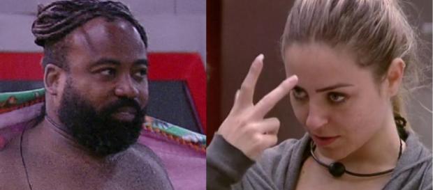 Paula e Rodrigo no BBB19 (Reprodução Gshow) Paula e Rodrigo no BBB19 (Reprodução Gshow)