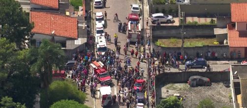 Ataque em Suzano deixa 10 mortos (Reprodução/Rede Globo)