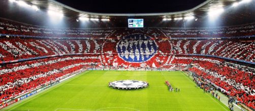 L'Allianz Arena di Monaco, teatro della sfida di questa sera tra Bayern e Liverpool