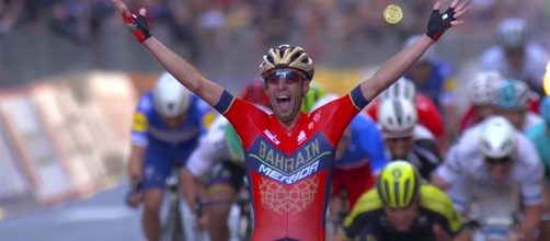 Vincenzo Nibali, vincitore della milano-Sanremo nel 2018