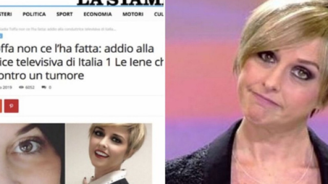 'Nadia Toffa &egrave; morta', la conduttrice de Le Iene ribatte alla bufala lanciata da sito lastampatv.it"