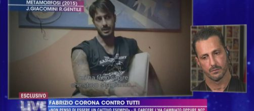 La "metamorfosi" di Fabrizio Corona - Live - Non è la d'Urso. Blasting news