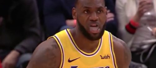LeBron James scored 36 as he helped the Lakers win on Tuesday against Chicago. [Image via NBA/YouTube]