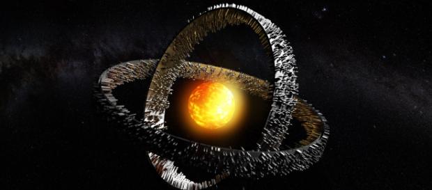 Megastruttura aliena utilizzata per spiegare l'anomalia di EPIC. Megastruttura aliena utilizzata per spiegare l'anomalia di EPIC.