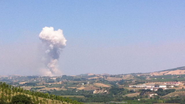Esplosione in fabbrica di fuochi d'artificio nell'avellinese (immagine di repertorio)