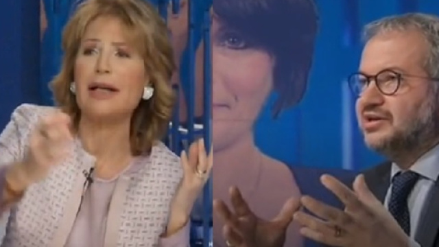 Lilly Gruber - Borghi scontro in diretta tv
