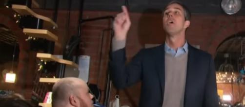 Beto O'Rourke is running for President. [Image source/MSNBC YouTube video]