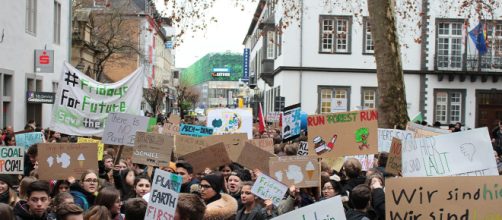 Lo sciopero dei ragazzi contro il cambiamento climatico.