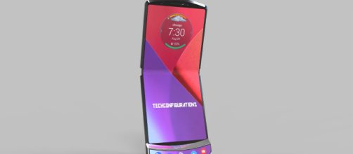 Protótipo do smartphone Razr V4. (Fonte: Acervo/ Blasting News)
