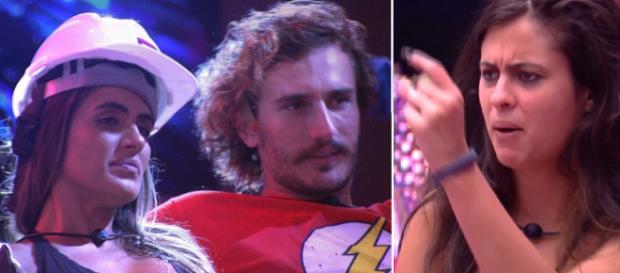 Carol, Alan e Hana do BBB19 (Reprodução) Carol, Alan e Hana do BBB19 (Reprodução)