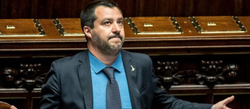 Il vicepremier e ministro dell'interno, Matteo Salvini, durante una seduta in Parlamento.