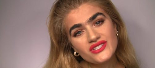 Model Sophia Hadjipanteli gets death threats on social media as effect of unibrow. [Image Source: Sophia Hadjipanteli - YouTube]