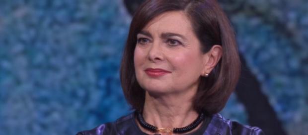 Laura Boldrini parla ospite da Fazio Laura Boldrini parla ospite da Fazio
