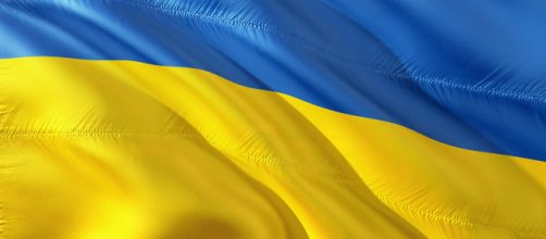 The Ukrainian flag, used often for politics. [Image via 1966666 - Pixabay]