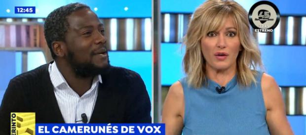 El camerunés de VOX y Susanna Griso El camerunés de VOX y Susanna Griso