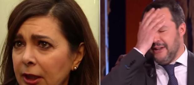 Laura Boldrini e Matteo Salvini continuano a beccarsi sui social Laura Boldrini e Matteo Salvini continuano a beccarsi sui social