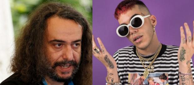Michele Monina a sinistra, Sfera Ebbasta a destra Michele Monina a sinistra, Sfera Ebbasta a destra