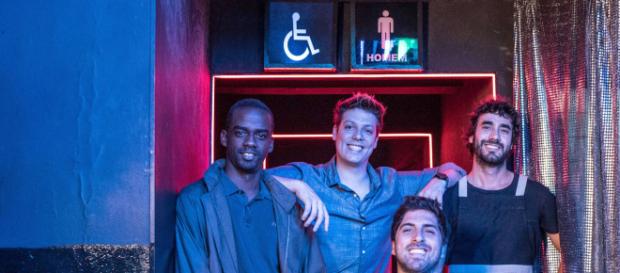 Na foto o quarteto de protagonistas da série 'Homens?' (Divulgação) Na foto o quarteto de protagonistas da série 'Homens?' (Divulgação)