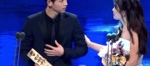 The couple met each other after filming the movie 'Descendants of the Sun' in 2015. Image credit: Anna Col/YouTube screenshot The couple met each other after filming the movie 'Descendants of the Sun' in 2015. Image credit: Anna Col/YouTube screenshot