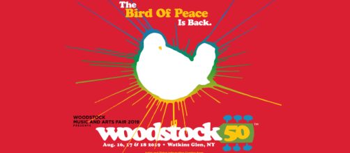 Woodstock 50, la locandina dell'evento tributo del prossimo 16 17 18 agosto 2019