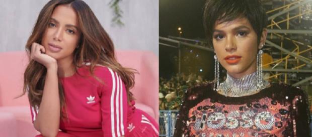 Anita e Marquezine têm nomes diferentes do RG e artístico. (Reprodução/Instagram/@anitta/@brunamarquezine) Anita e Marquezine têm nomes diferentes do RG e artístico. (Reprodução/Instagram/@anitta/@brunamarquezine)