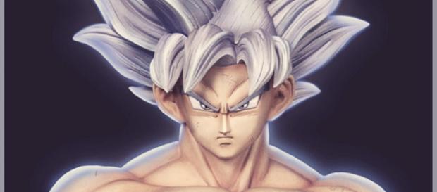 Impresionante escultura de Goku Ultra Instinto Impresionante escultura de Goku Ultra Instinto