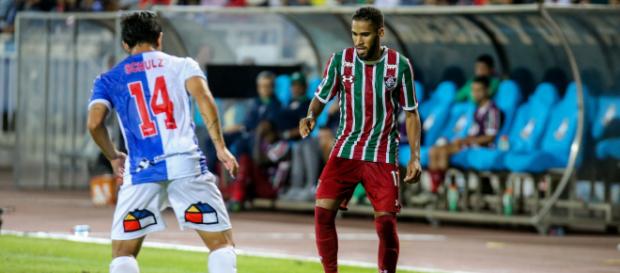 Everaldo quer jogar o Fla-Flu (Foto: Divulgação/ Lucas Merçon/Fluminense) Everaldo quer jogar o Fla-Flu (Foto: Divulgação/ Lucas Merçon/Fluminense)