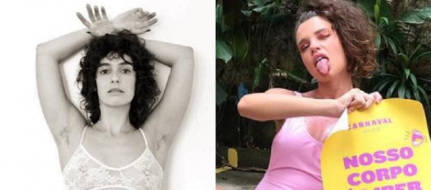 Famosas brasileiras que já deixaram os pelos à mostra. (Reprodução/Instagram/@mariaflor31/@brunalinzmeyer) Famosas brasileiras que já deixaram os pelos à mostra. (Reprodução/Instagram/@mariaflor31/@brunalinzmeyer)