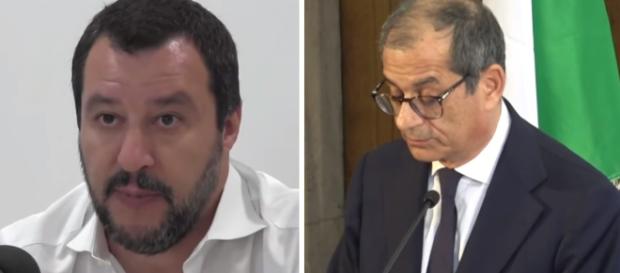 Matteo Salvini non le manda a dire al ministro Tria Matteo Salvini non le manda a dire al ministro Tria