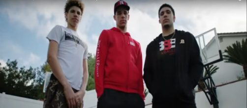 The Ball brothers wearing BBB merchandise. [image source: Ball_Motivation- YouTube]