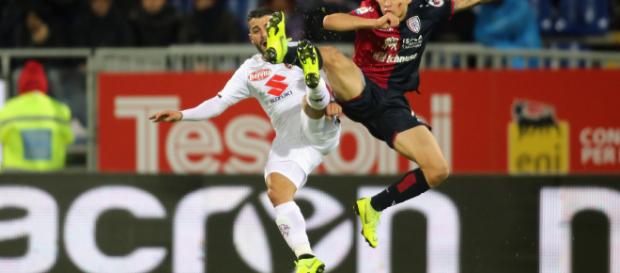 Nicolò Barella con la maglia del Cagliari Nicolò Barella con la maglia del Cagliari