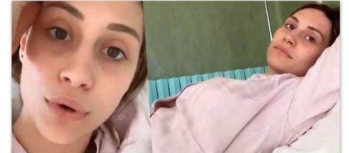 Beatrice Valli finisce in ospedale e registra un video